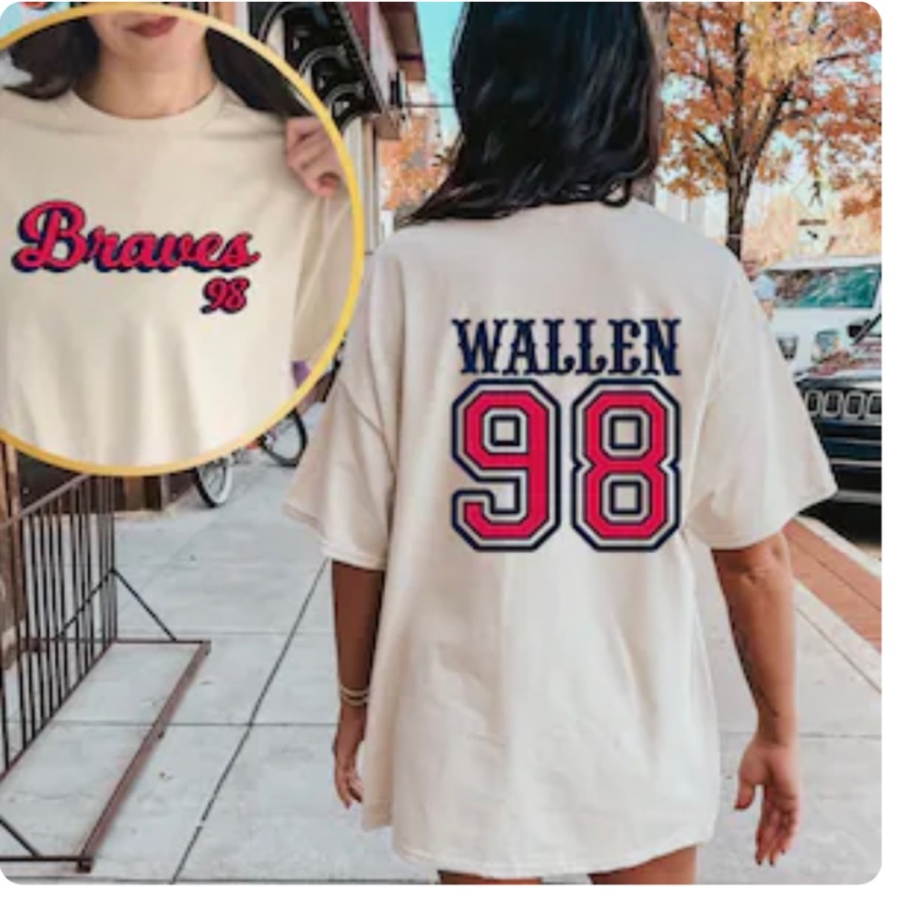 Morgan Wallen 98 Braves shirt